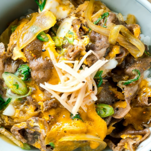 Donburi Tanindon (他人丼) - Tigela de Carne e Ovo à Japonesa