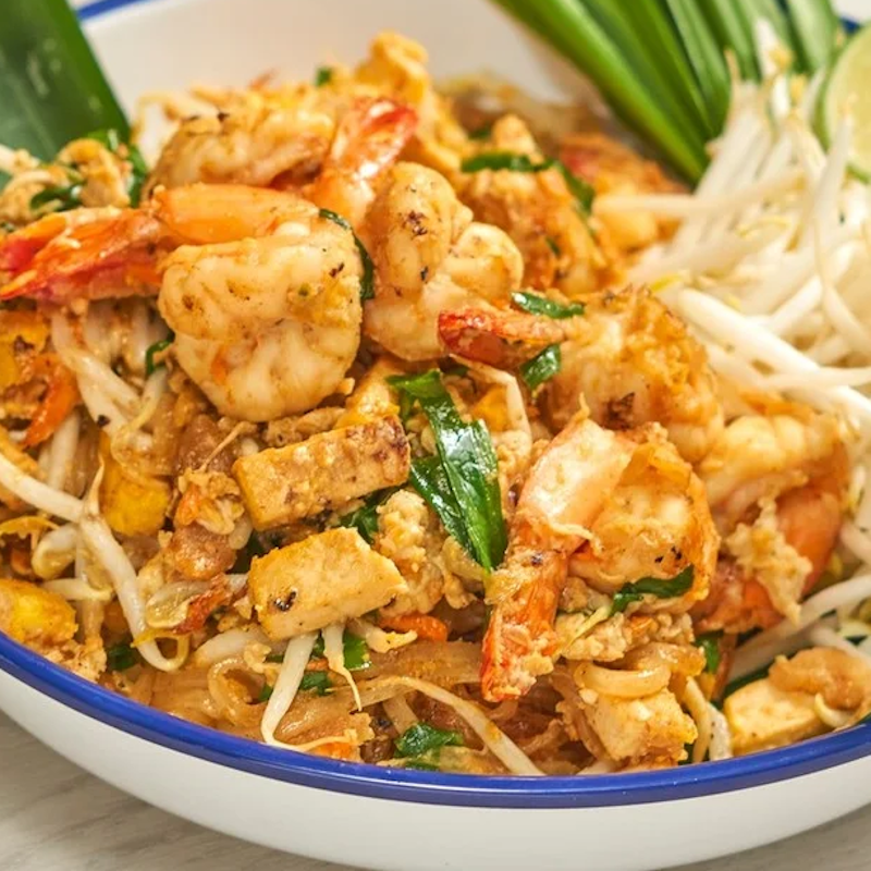 Pad Thai Crevettes Tofu ผัดไทยเต้าหู้กุ้ง