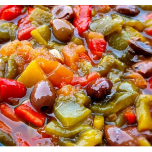 Slata méchouia (Tunisian salad)