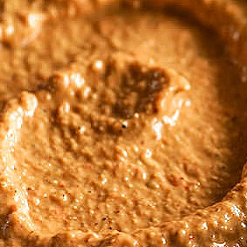 Sauce catalane à base de noix et de poivrons rouge Salsa romesco