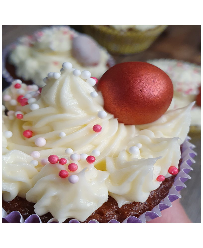 Norwegian Gingerbread Cupcakes (x4)