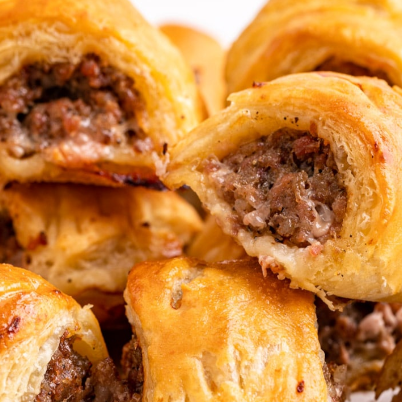 Sausage Rolls petits feuilletés fourrés de saucisses  Spécialité britannique