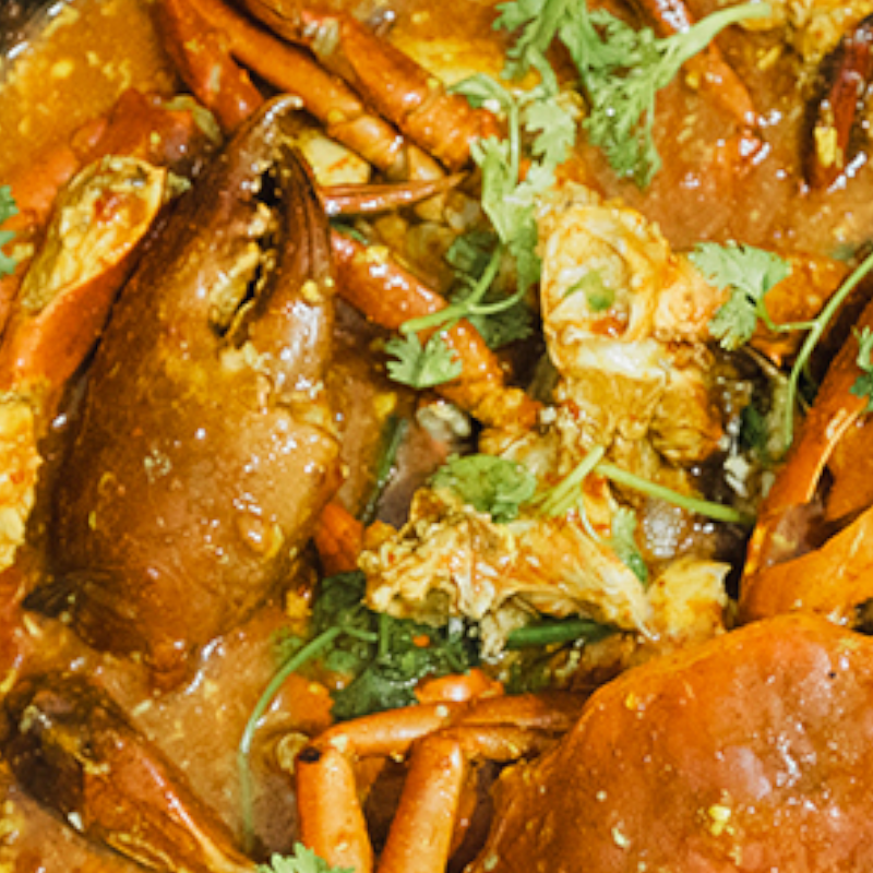 Curry de crabe au lait de coco Madagascar