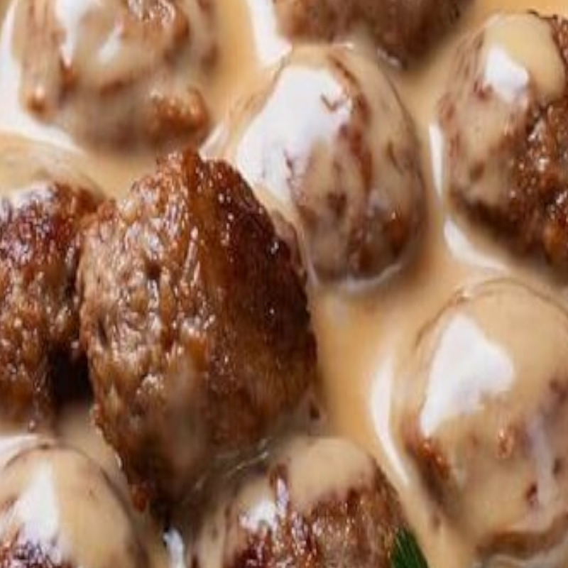 Boulette de viande Suédoise köttbullar med gräddsås