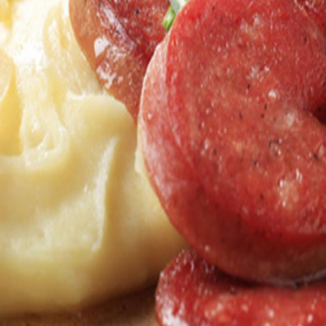 Saucisson à l'ail Crème fraiche vin blanc (Plat signature Jean -Marie)