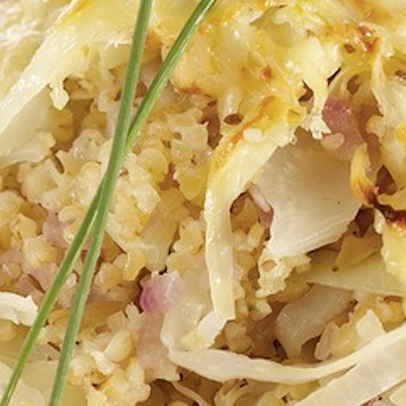 Ragout de boulgour et choux