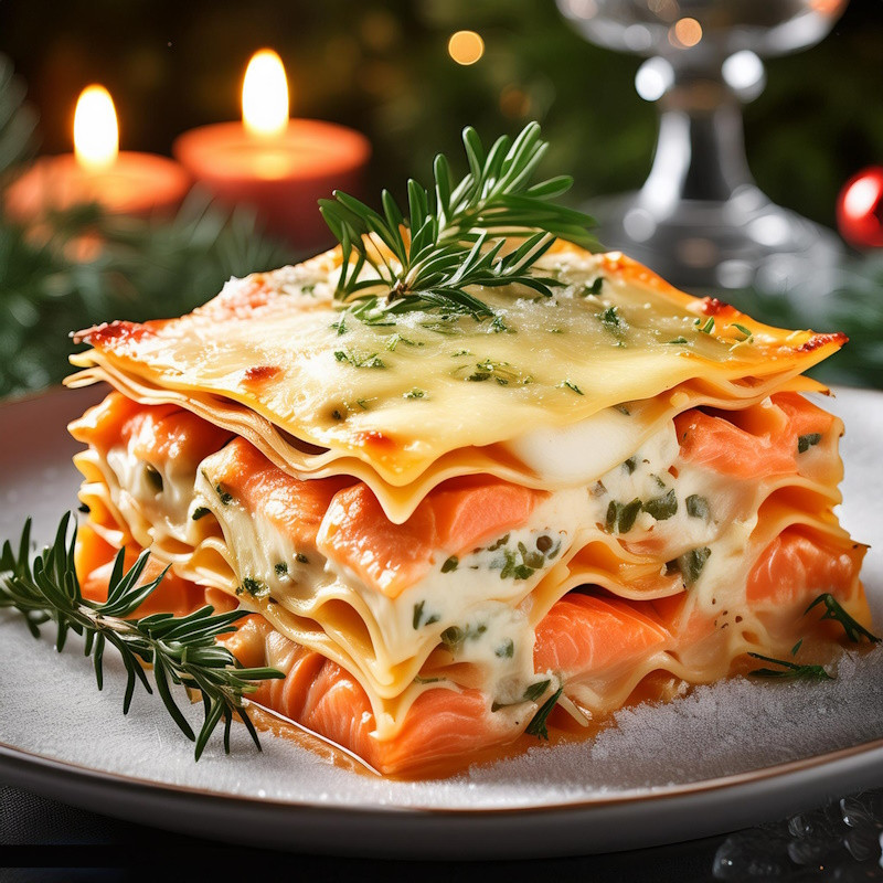 Lasagne au saumon à la Florentine