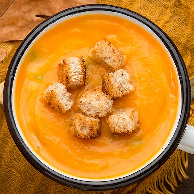 Velouté de carottes de sable à l'orange