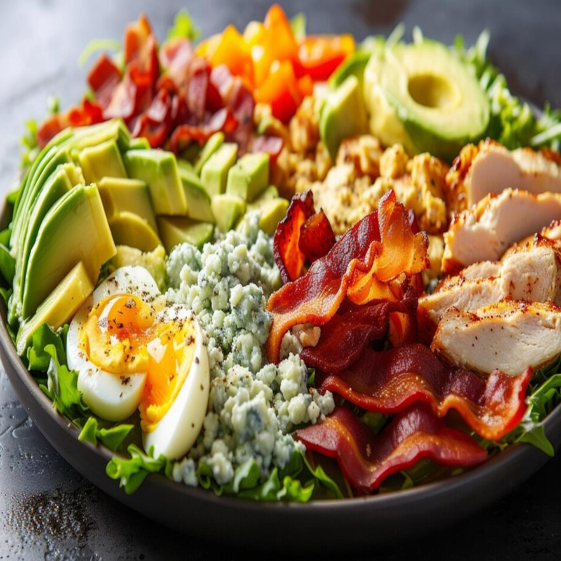Salade Cobb classique (Attribuée à Robert Howard Cobb, copropriétaire du restaurant The Brown Derby à Los Angeles)