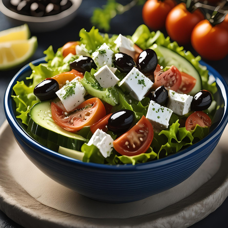 Salade Horiatiki appelée aussi salade du village - Grèce