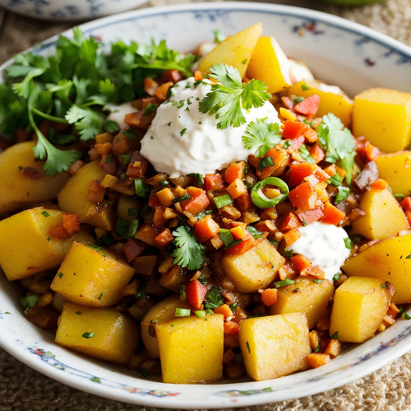 Ensalada de solterito con patatas Perú