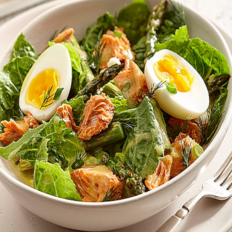 Salade Printanière de Saumon mariné à l'aneth