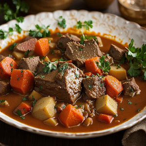 Boeuf Bourguignon Pommes de Terre Vapeur