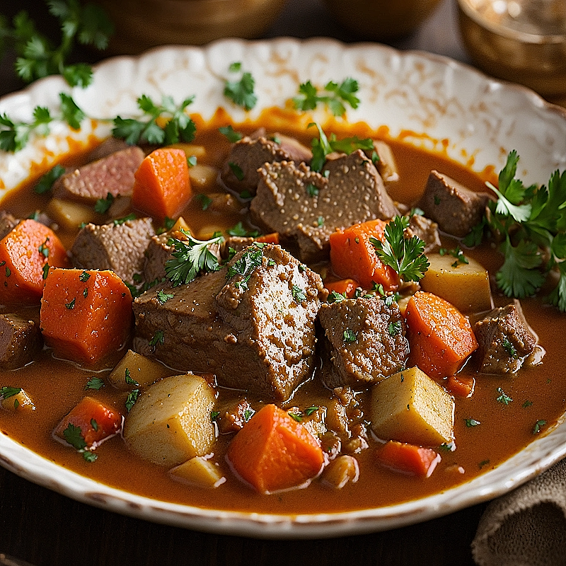 Boeuf Bourguignon Pommes de Terre Vapeur