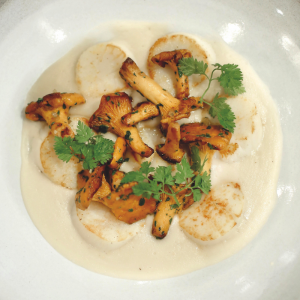 Grilled Scallops by Chef Bernard Mariller