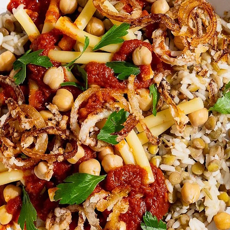 Koshari antique (version inspirée de l'Égypte ancienne)