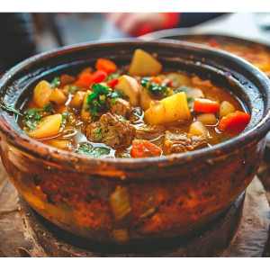 Cocido - Spanish Meat and Vegetable Stew (19th Century)