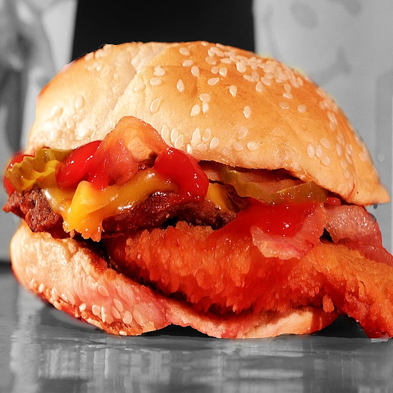 Burger Portuguais Bifana Porc et poivron