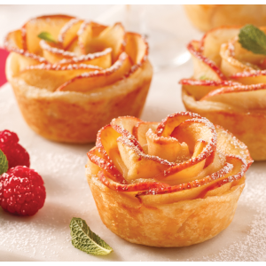 Rose feuilletée aux pommes