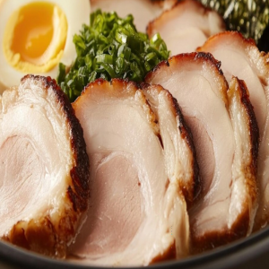 Chashu (チャーシュー) char siu (叉燒) Porc braisé à la Japonaise