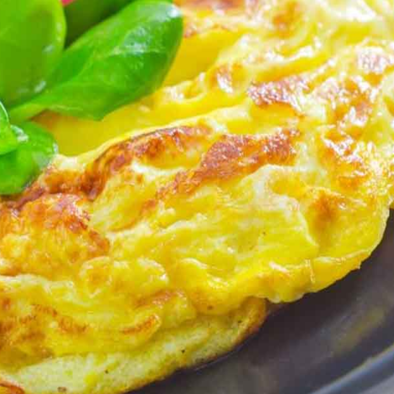 Camembert Cheese Omelette with Normandy Cream